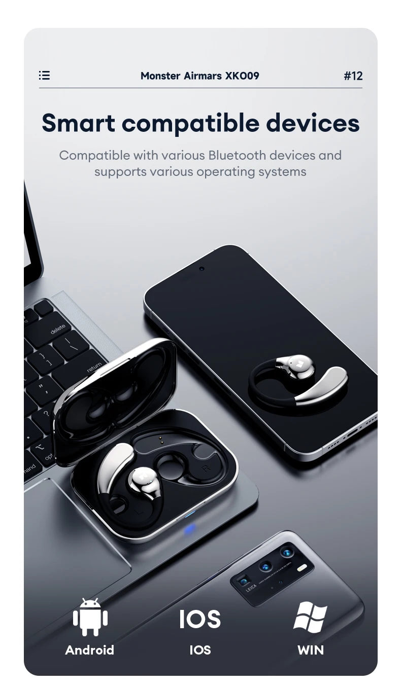 Monster AirHook XKO09 – BONE CONDUCTION OORDOPJES