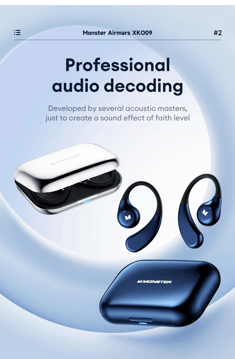 Monster AirHook XKO09 – BONE CONDUCTION OORDOPJES